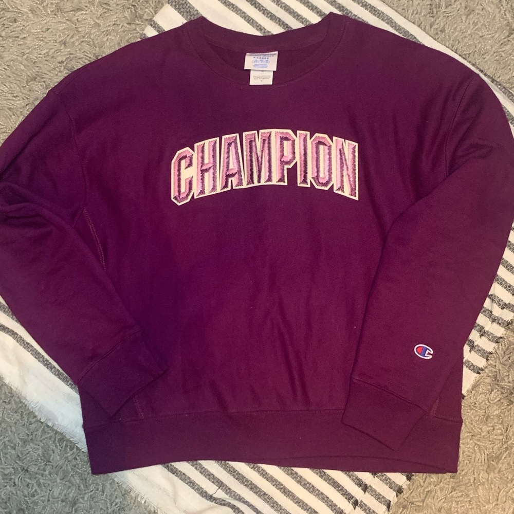 Purple Champion Sweatshirt Size XL